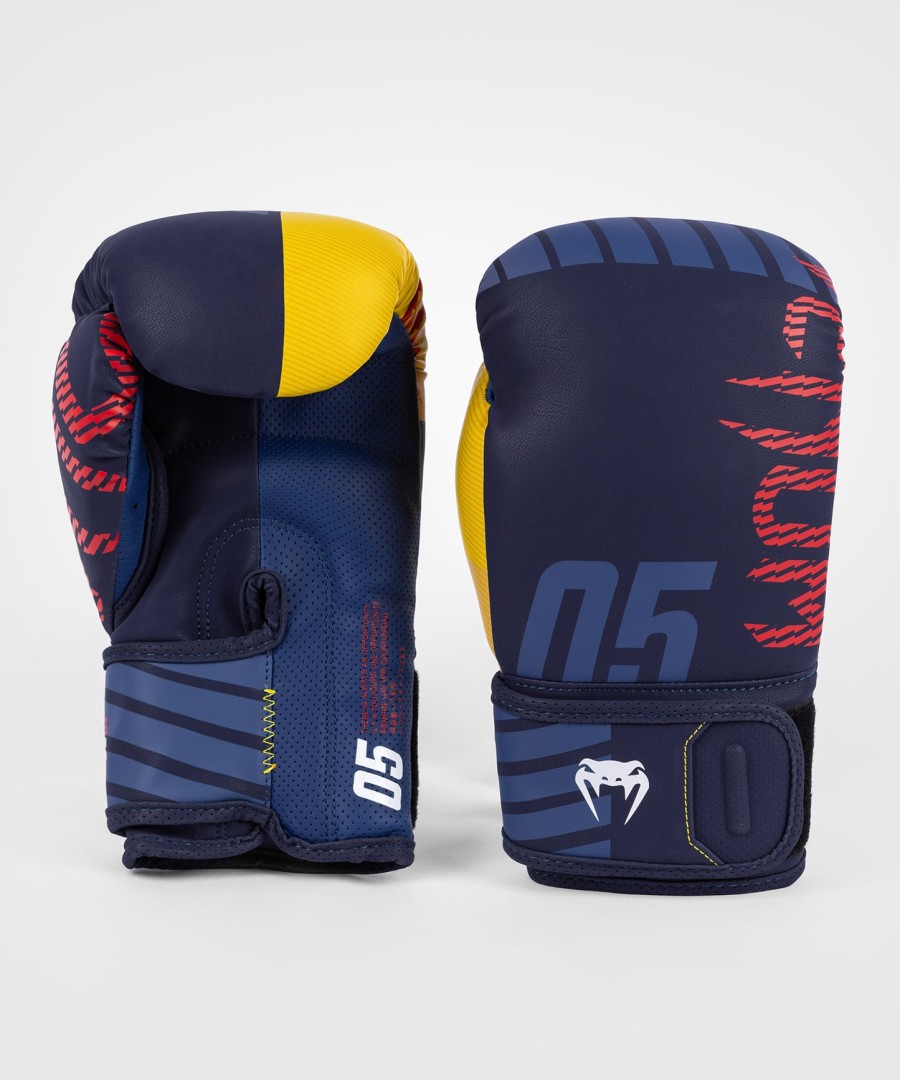luvas de boxe venum sport 05 - azulamarelo