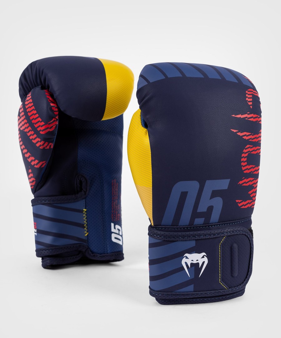 luvas de boxe venum sport 05 - azulamarelo