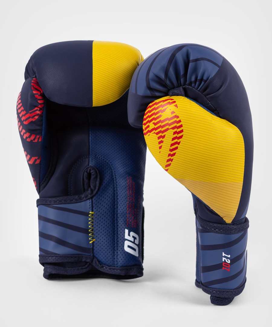 luvas de boxe venum sport 05 - azulamarelo