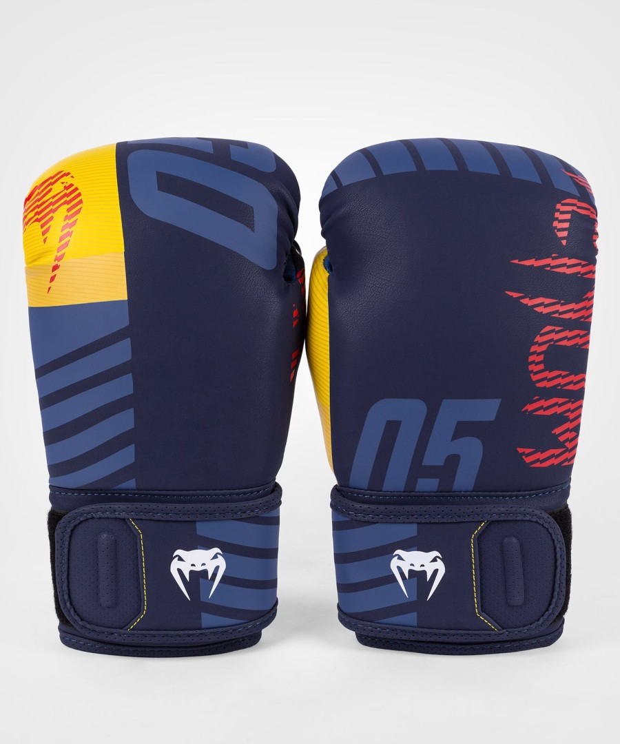 luvas de boxe venum sport 05 - azulamarelo