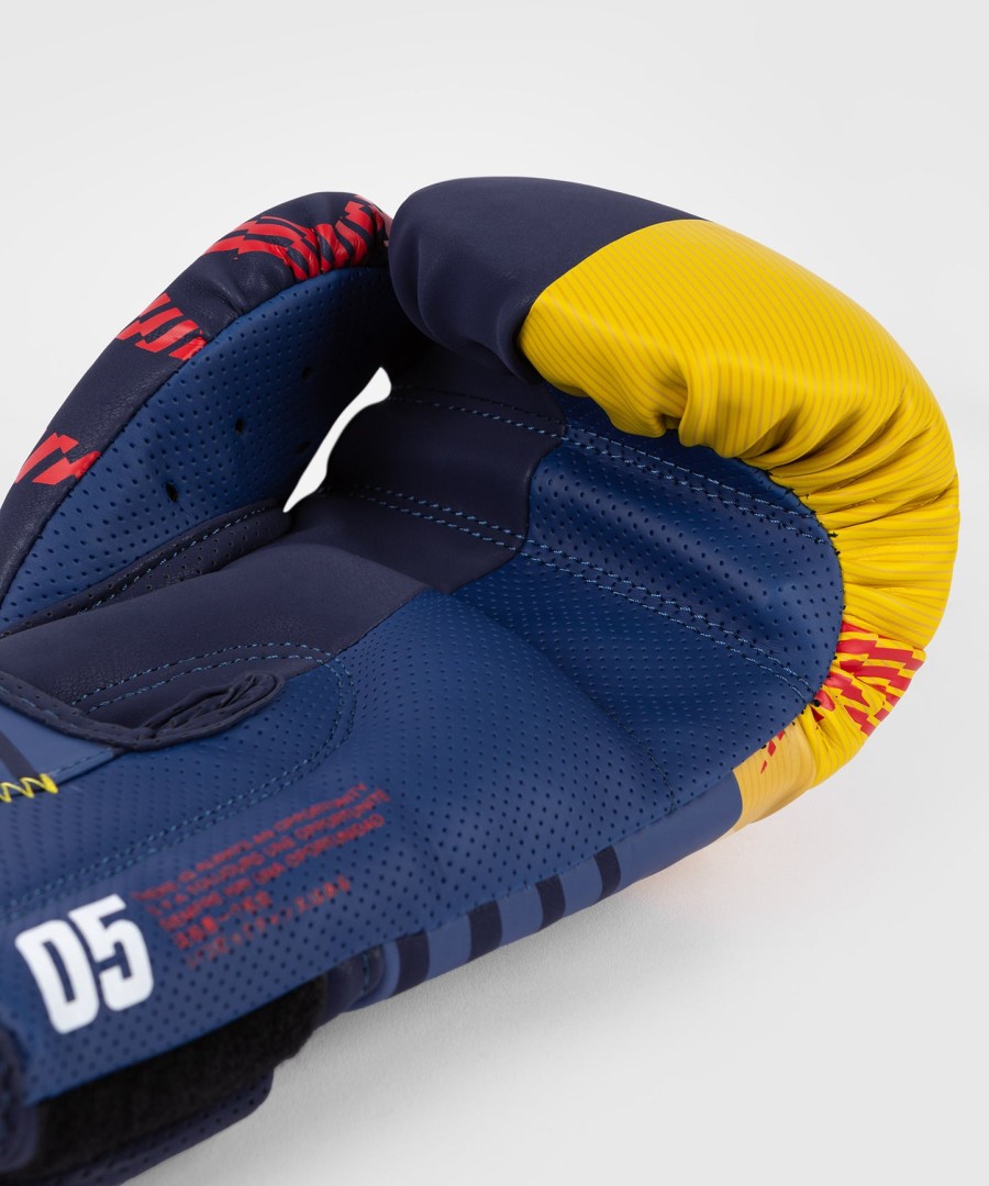 luvas de boxe venum sport 05 - azulamarelo