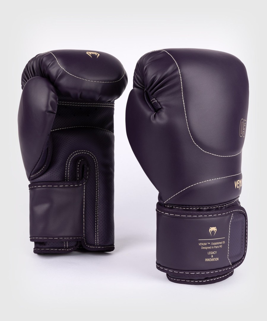 luvas de boxe venum impact evo - roxo escuro