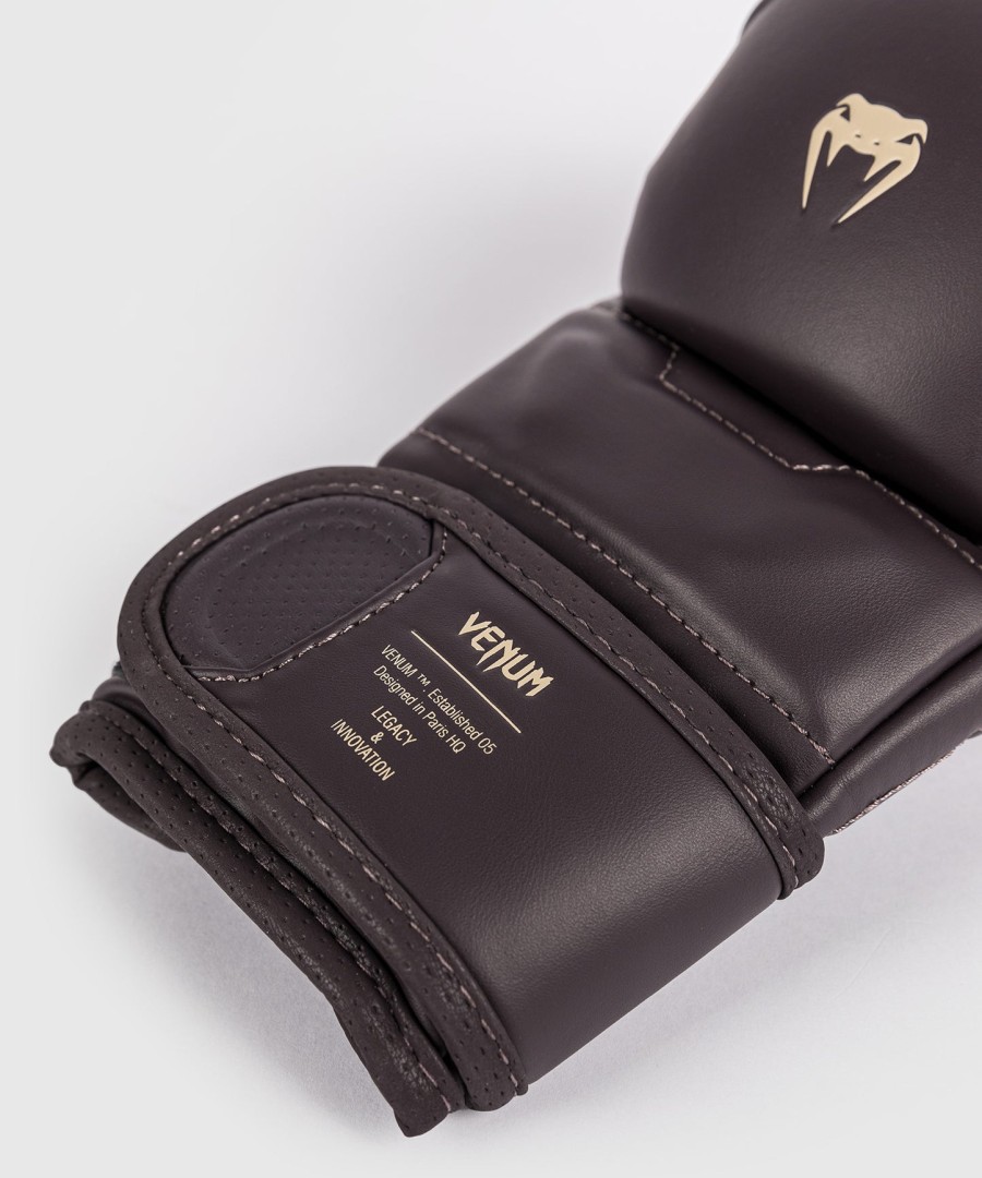 luvas de sparring venum impact evo mma - chocolate