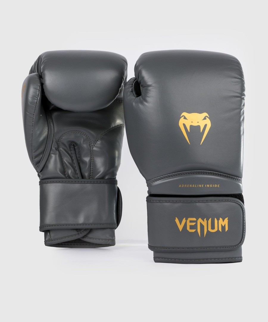 luvas de boxe venum contender 1.5 - cinzadourado