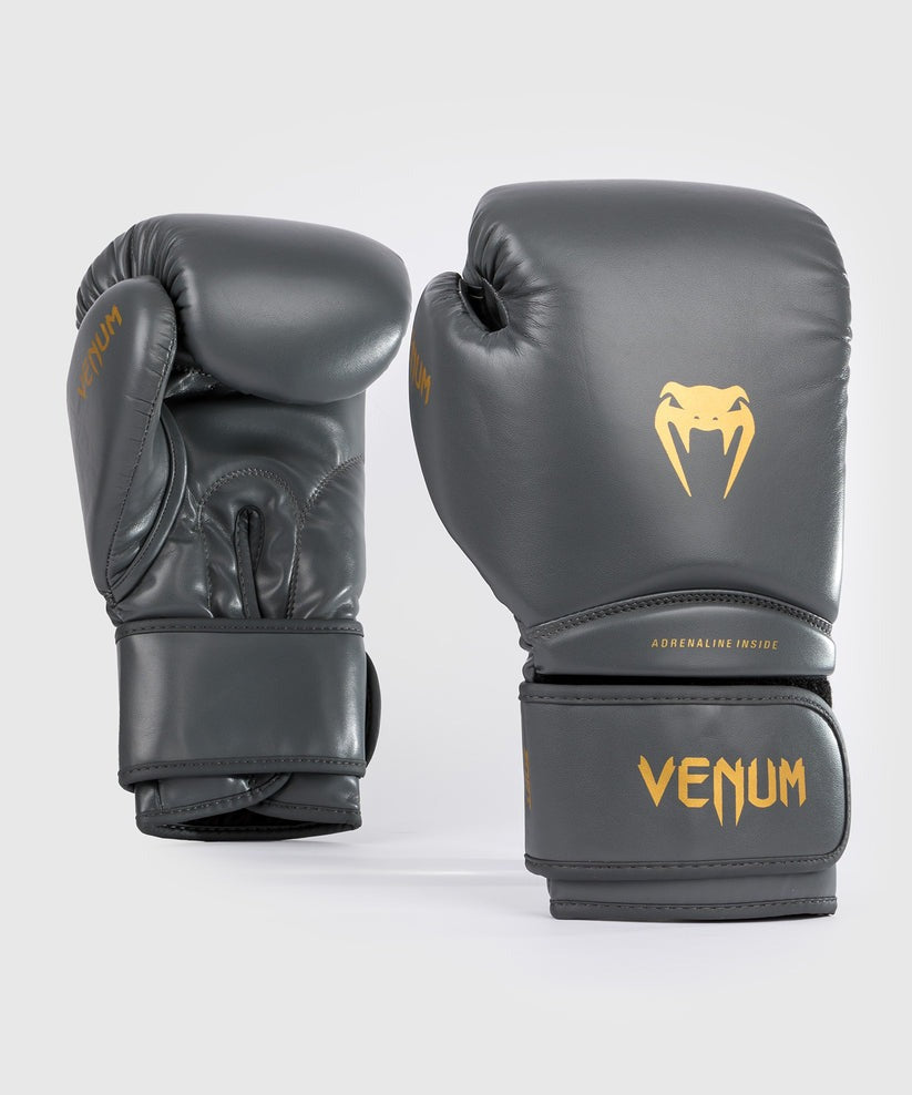 luvas de boxe venum contender 1.5 - cinzadourado
