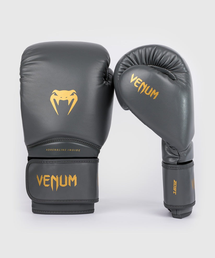 luvas de boxe venum contender 1.5 - cinzadourado