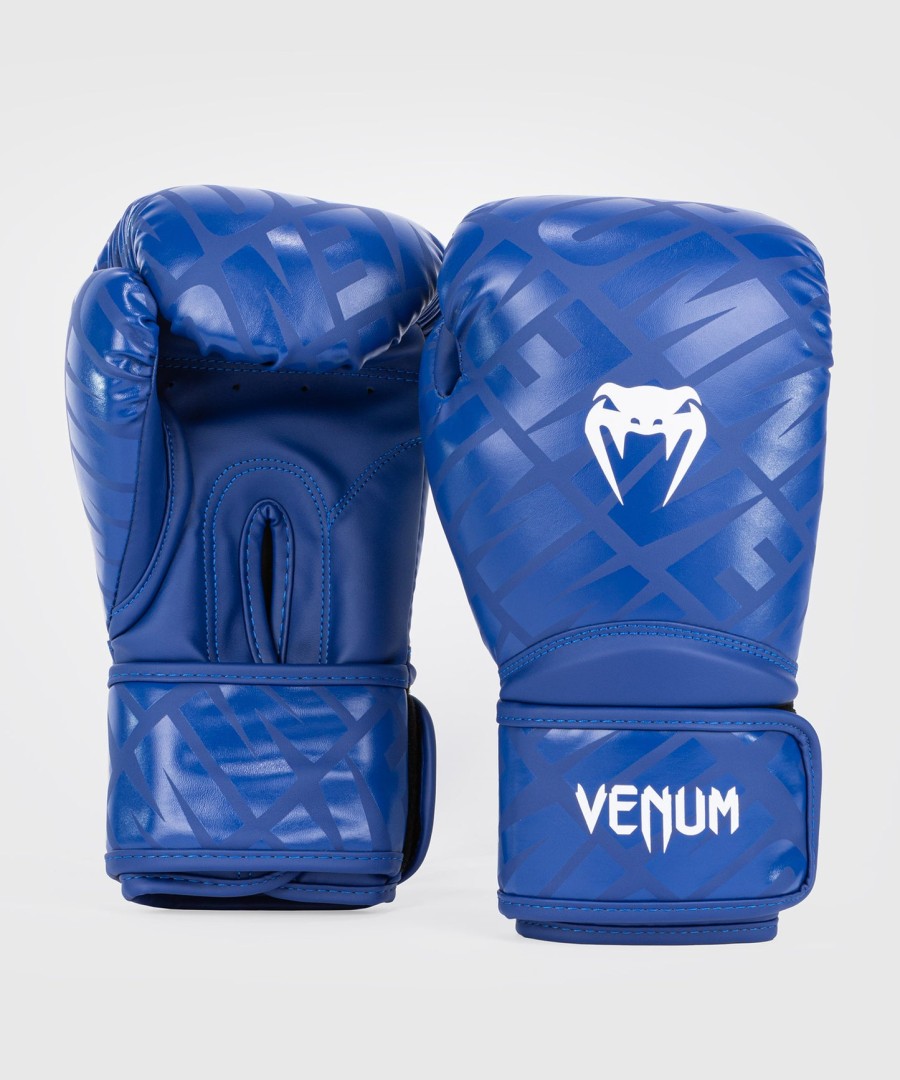 luvas de boxe venum contender 1.5 xt - brancoazul