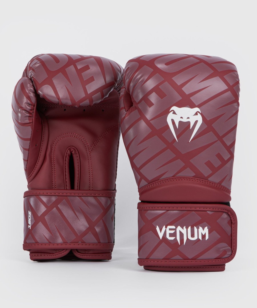 luvas de boxe venum contender 1.5 xt cor bordôbranco