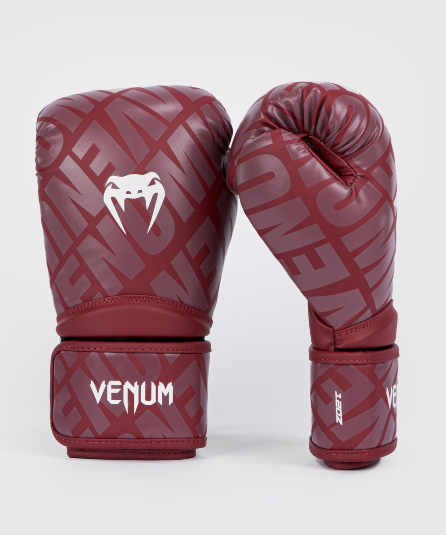luvas de boxe venum contender 1.5 xt cor bordôbranco