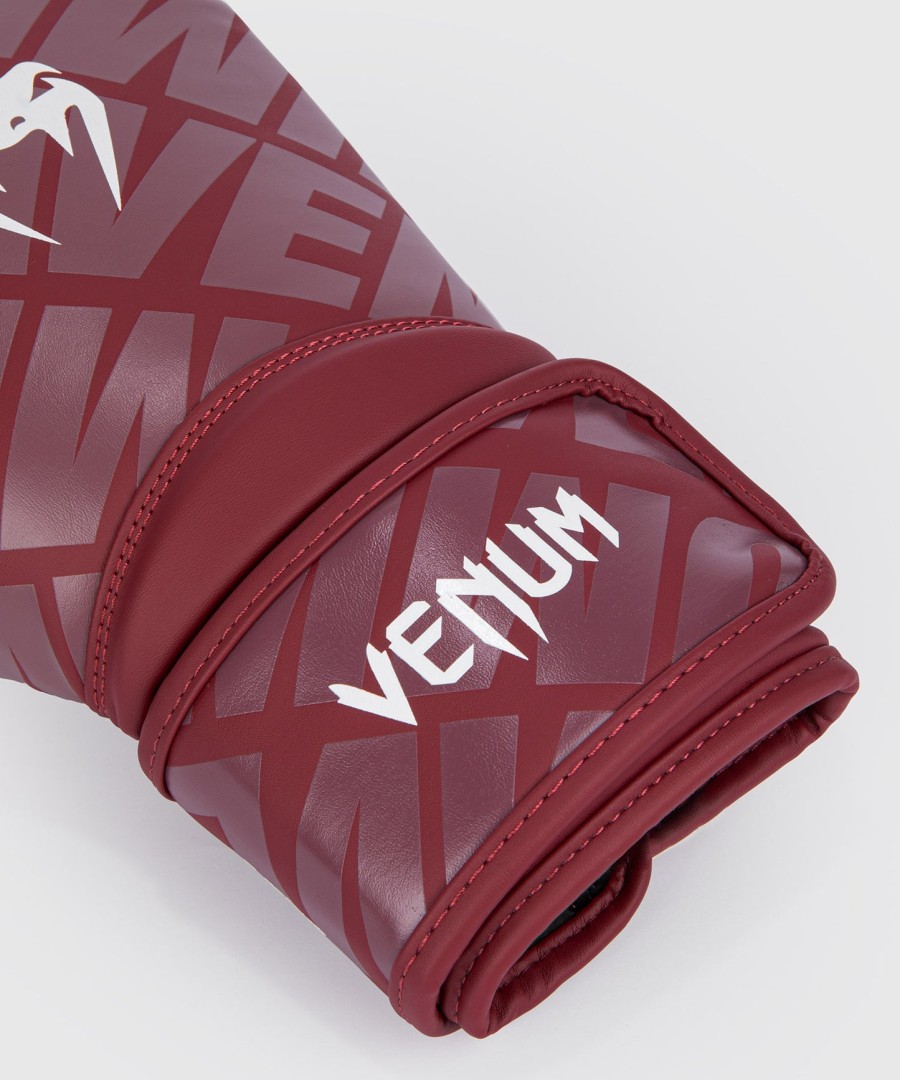 luvas de boxe venum contender 1.5 xt cor bordôbranco
