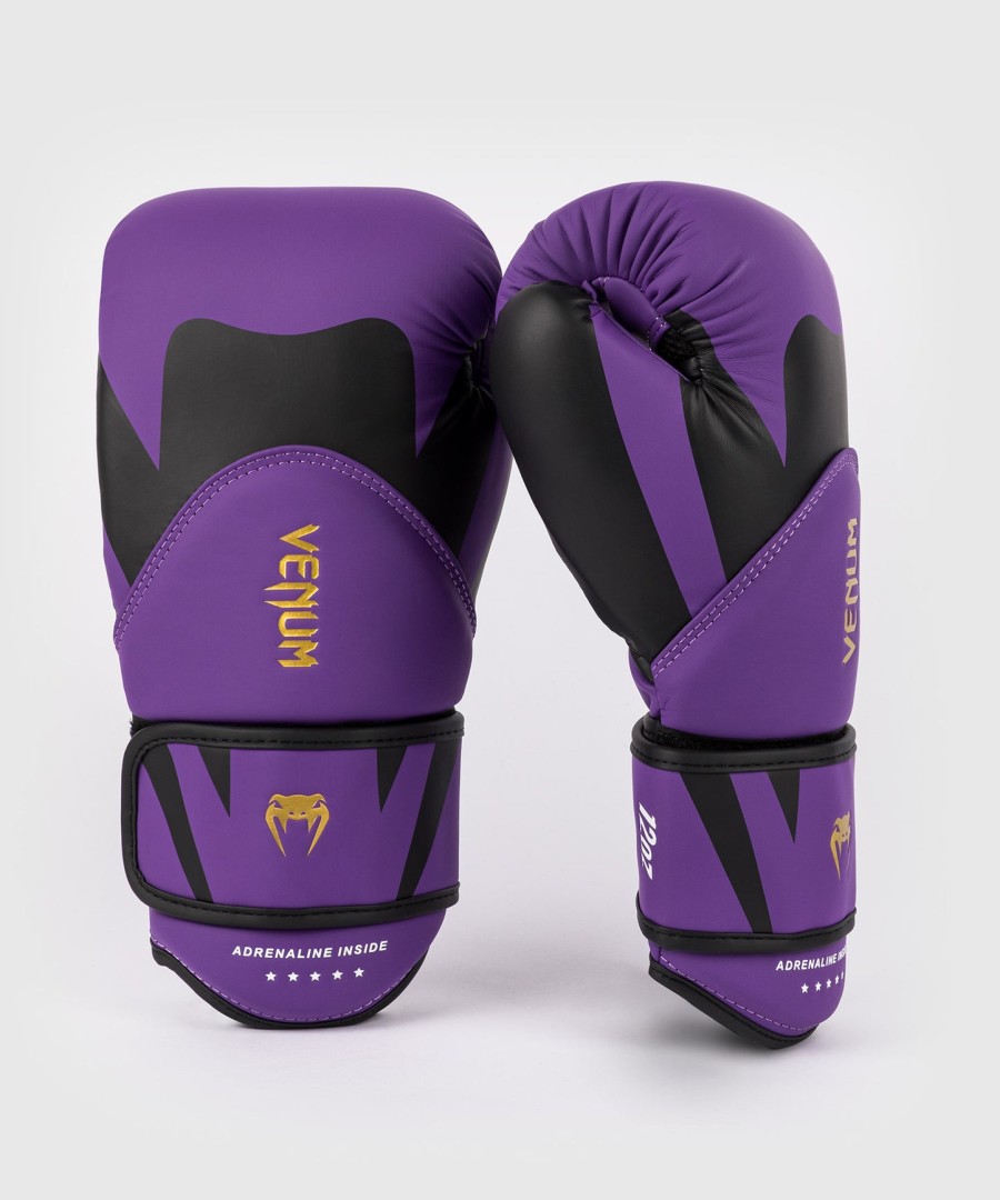luvas de boxe venum challenger 4.0 - roxo escuro