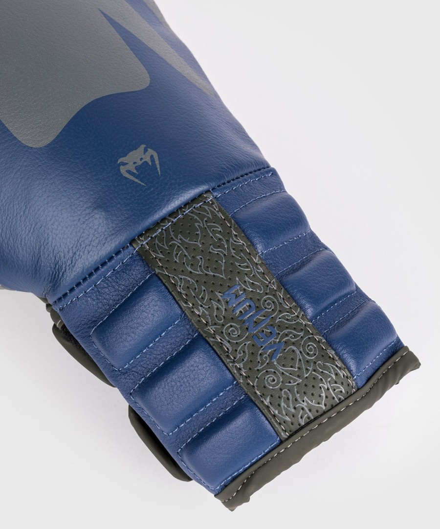 luvas de boxe venum reverso - cinza tempestadeazul royal