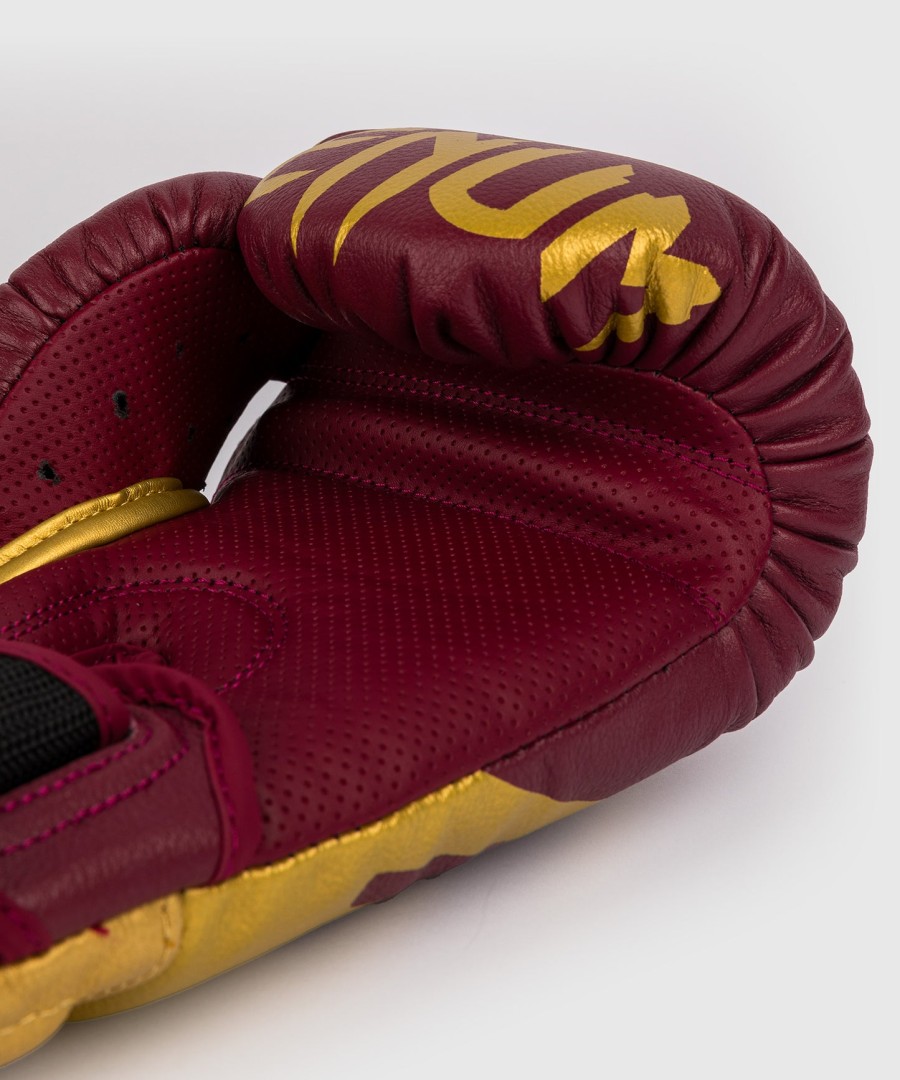 luvas de boxe venum reverso - vermelho cereja dourado