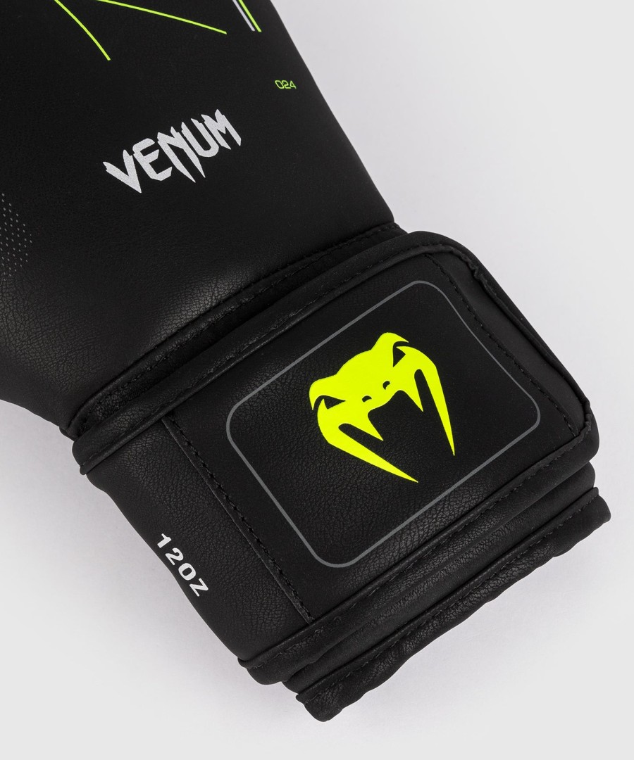 luvas de boxe venum training camp 4.0 - pretoverde neon