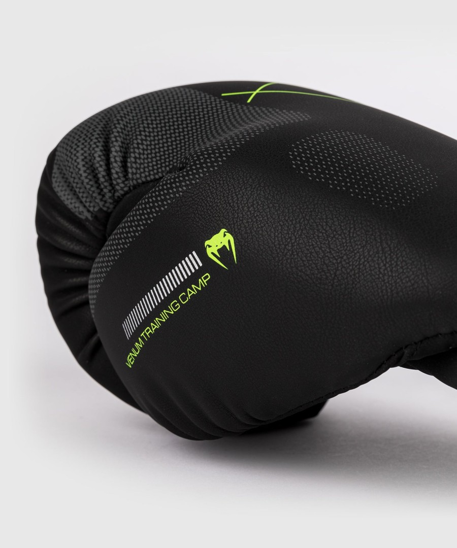 luvas de boxe venum training camp 4.0 - pretoverde neon