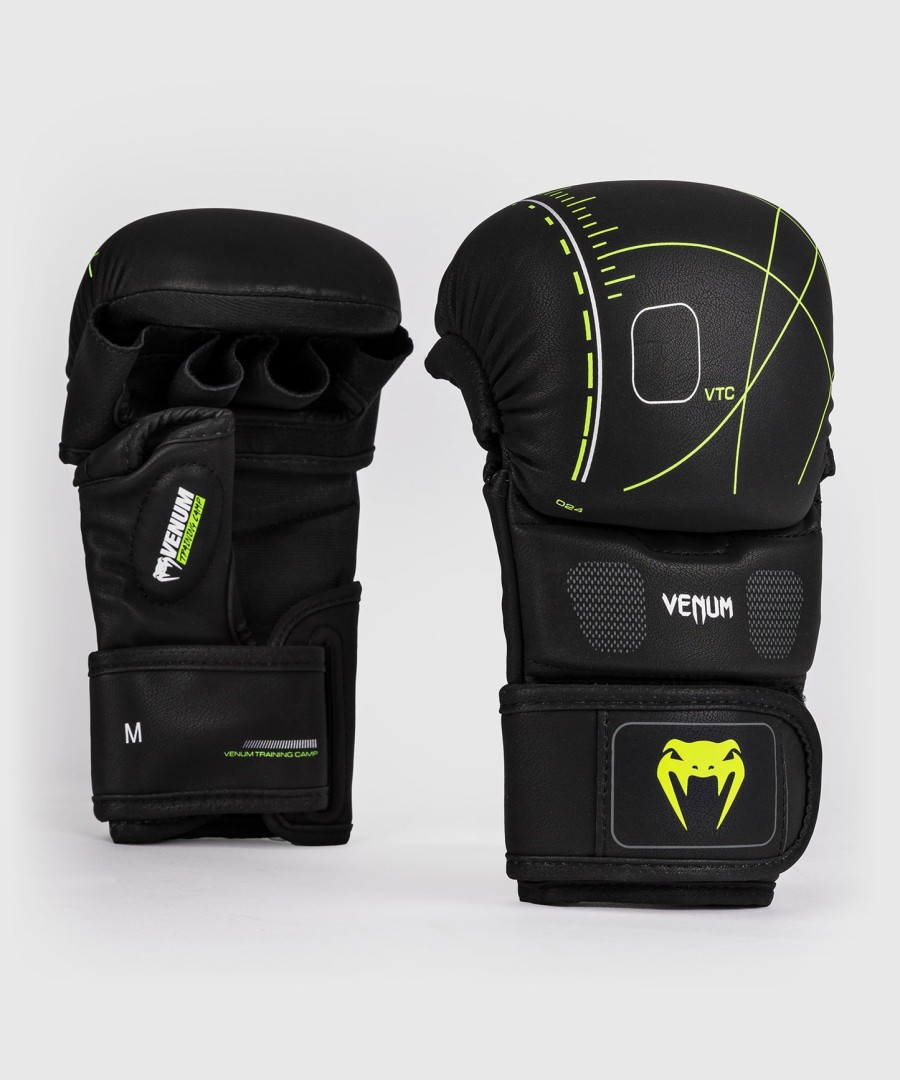 luvas de sparring venum training camp 4.0 - pretoverde neo
