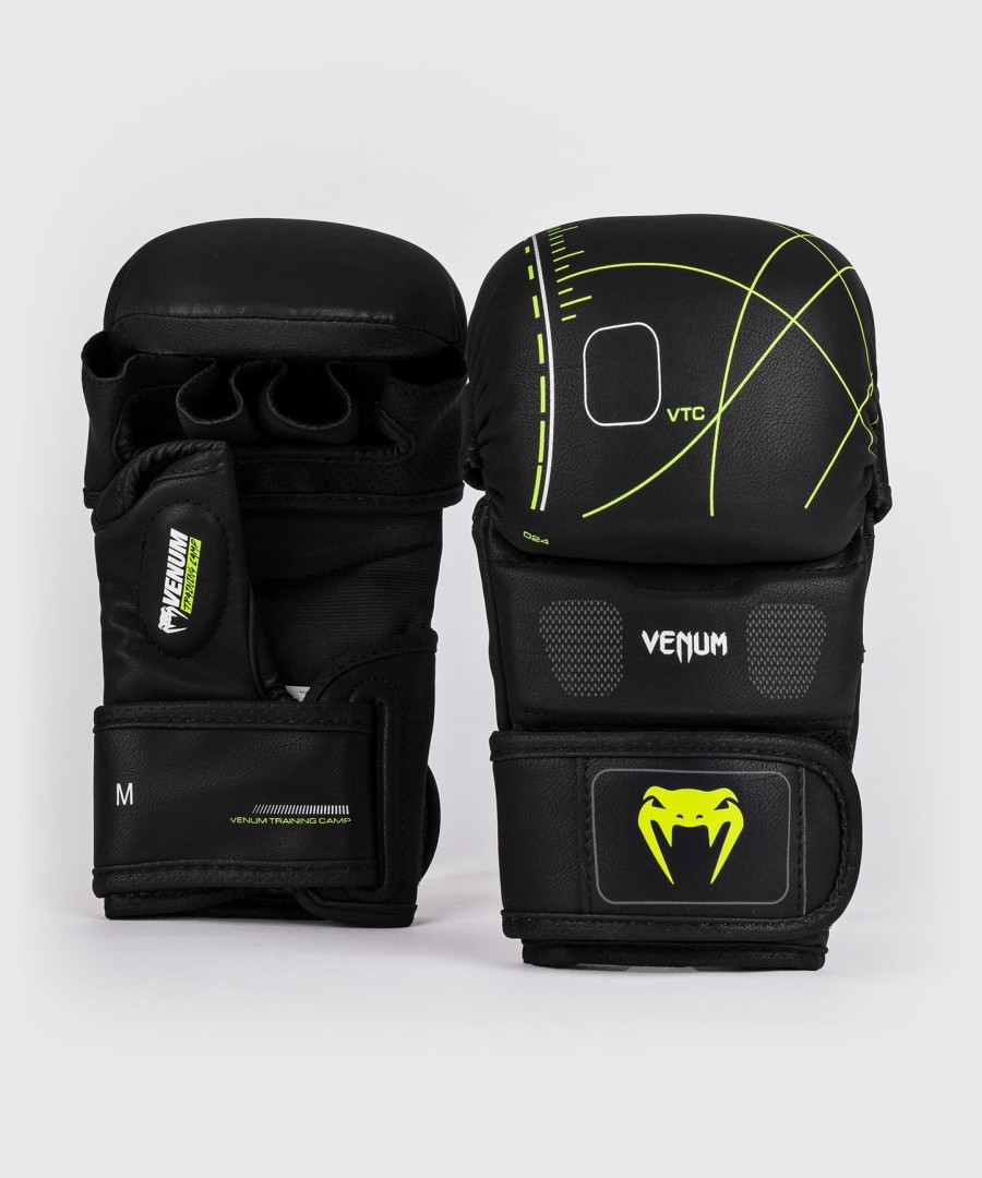 luvas de sparring venum training camp 4.0 - pretoverde neo