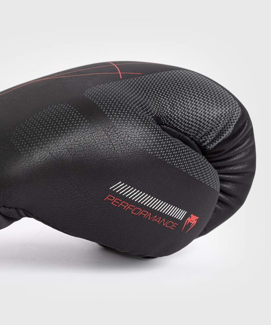 luvas de boxe venum tactical xt - pretovermelho fogo