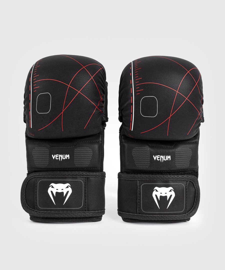 luvas de sparring venum tactical xt - pretovermelho fogo
