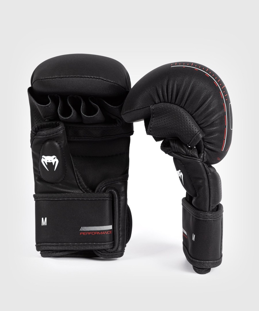 luvas de sparring venum tactical xt - pretovermelho fogo