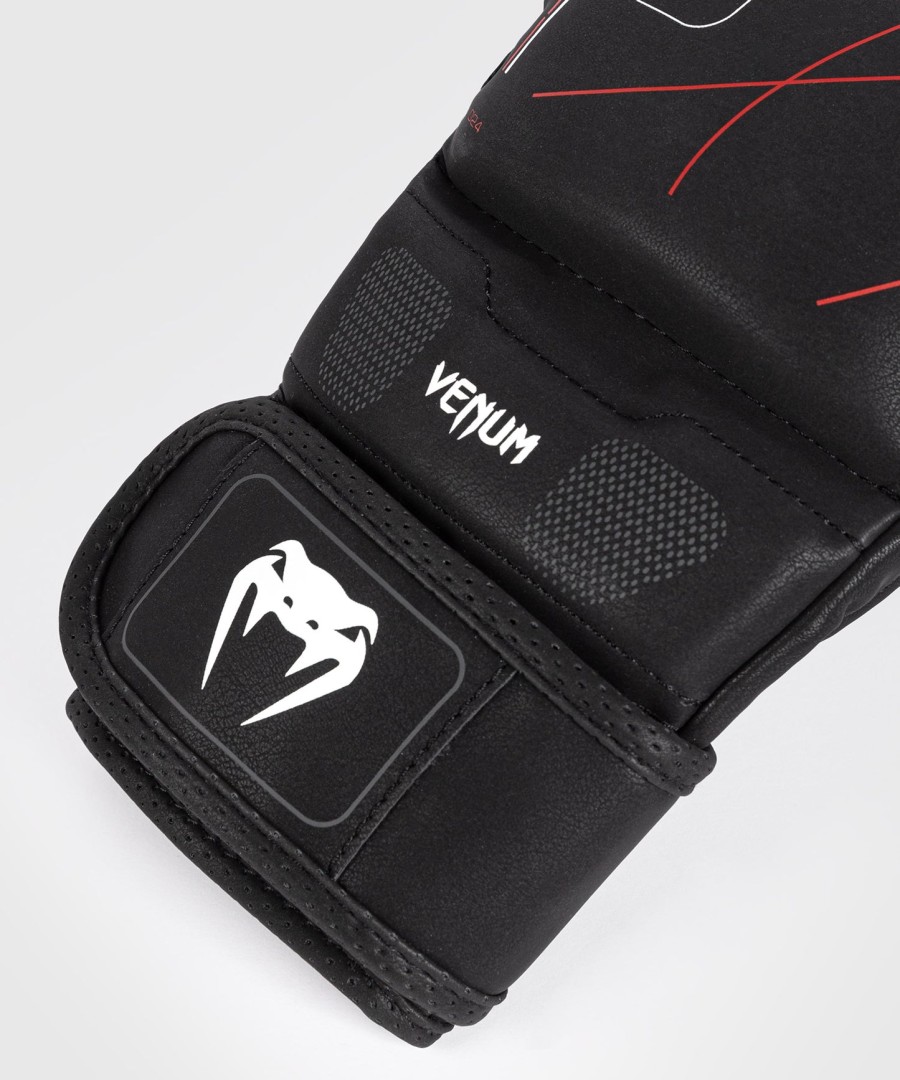 luvas de sparring venum tactical xt - pretovermelho fogo