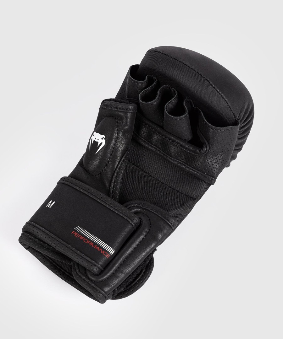 luvas de sparring venum tactical xt - pretovermelho fogo