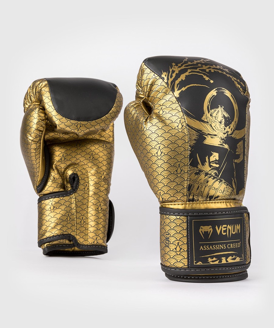 luvas de boxe venum x assassins creed shadows - pretodourado