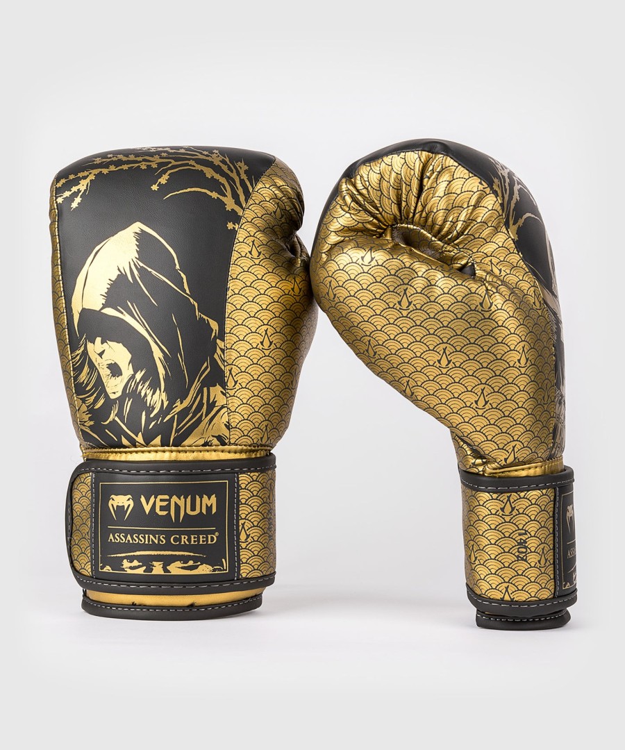 luvas de boxe venum x assassins creed shadows - pretodourado