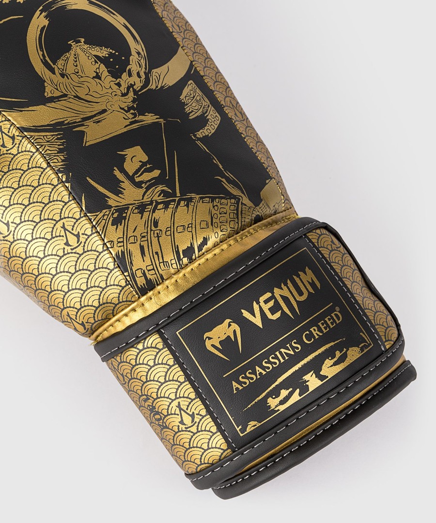 luvas de boxe venum x assassins creed shadows - pretodourado