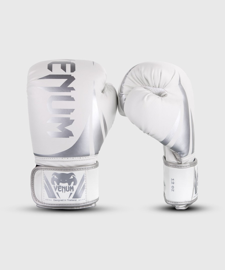 luvas de boxe venum challenger 2.0 - brancoprateado
