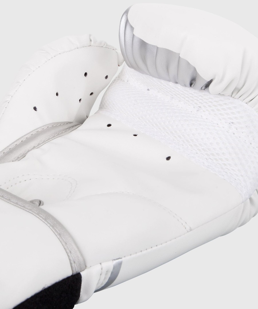luvas de boxe venum challenger 2.0 - brancoprateado