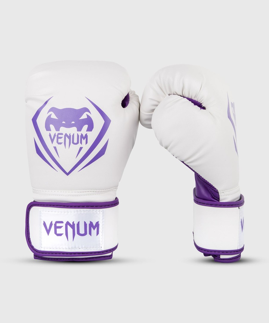 luvas de boxe venum contender - brancoroxo