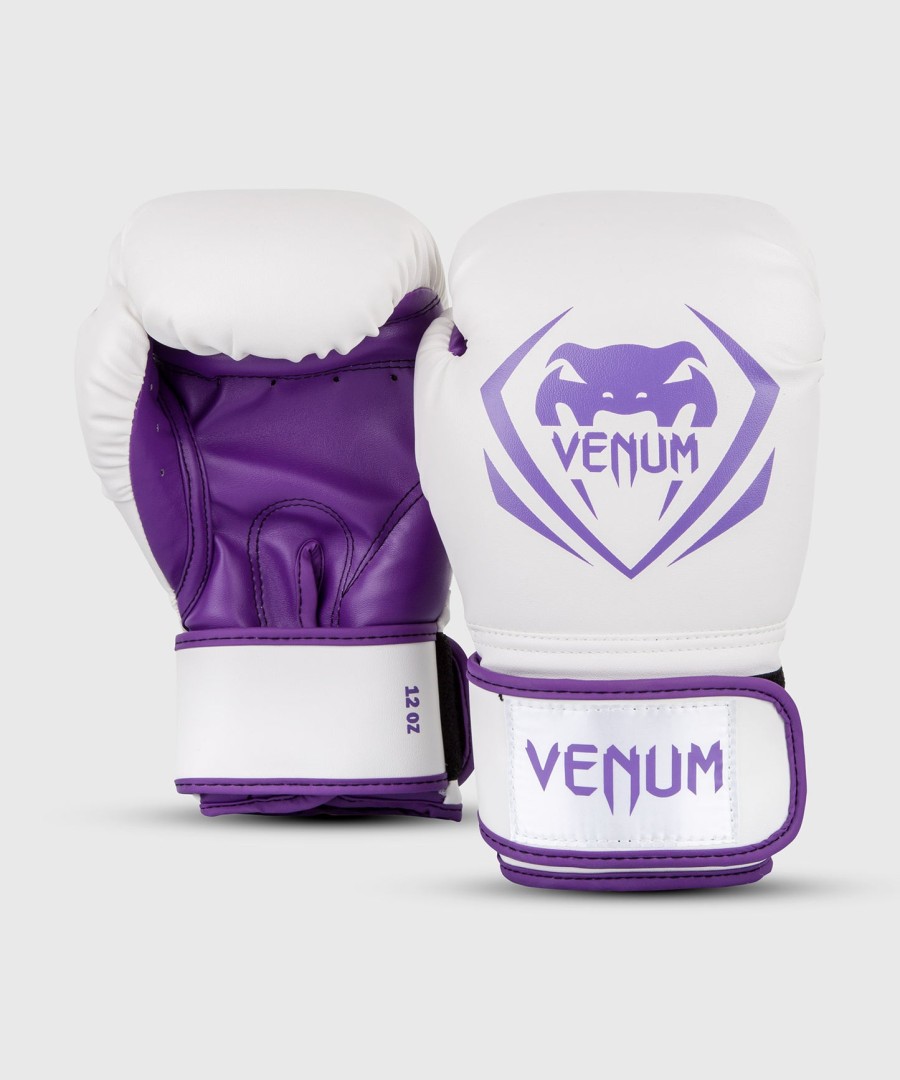 luvas de boxe venum contender - brancoroxo