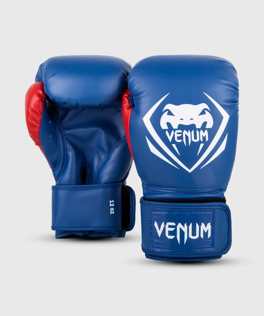 luvas de boxe venum contender - azulbrancovermelho