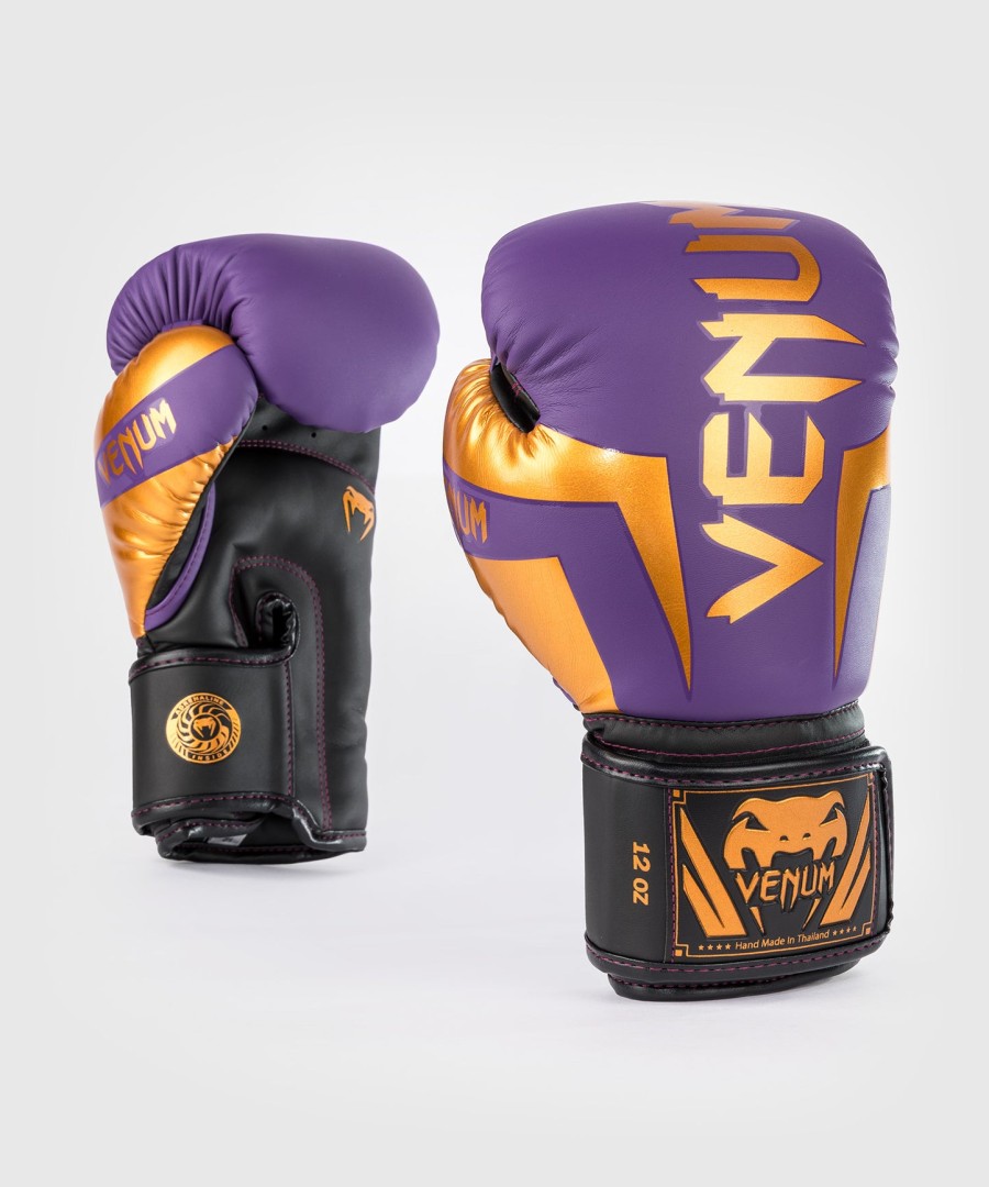 luvas de boxe venum elite - roxo escuro - edição especial