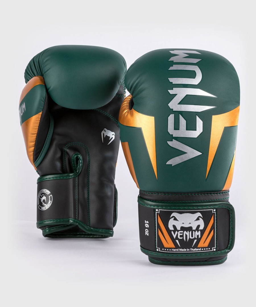 luvas de boxe venum elite - verdebronzeprateado
