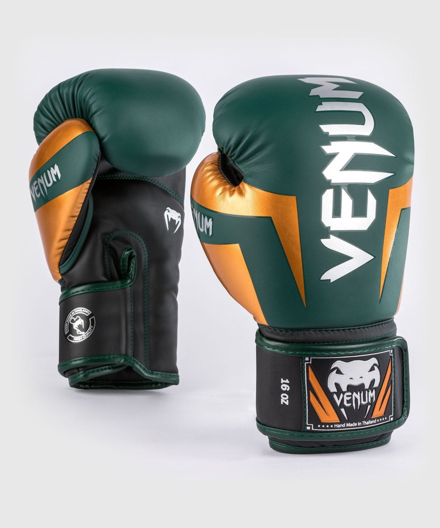 luvas de boxe venum elite - verdebronzeprateado