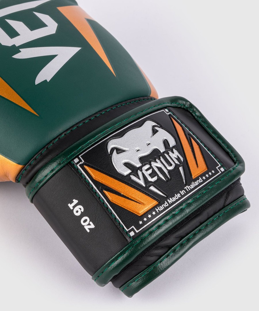 luvas de boxe venum elite - verdebronzeprateado