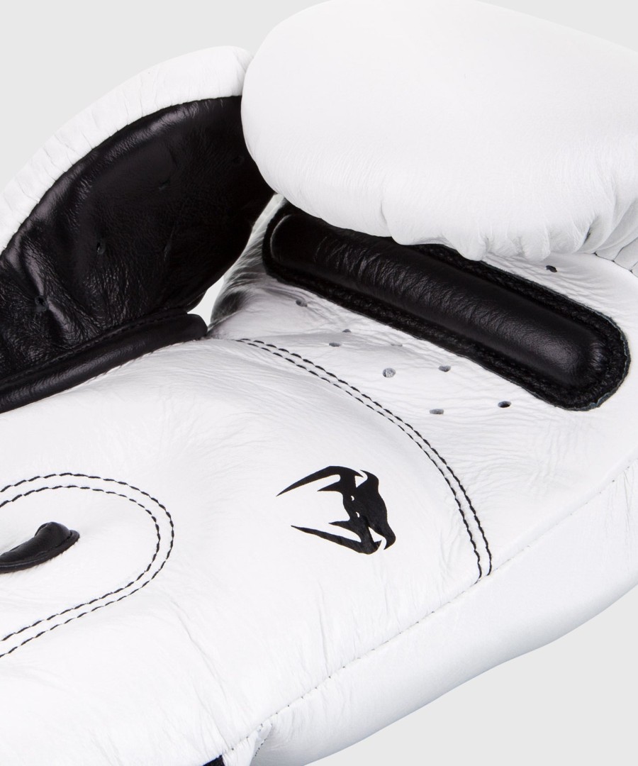 luvas de boxe venum giant 3.0 - couro nappa - brancas