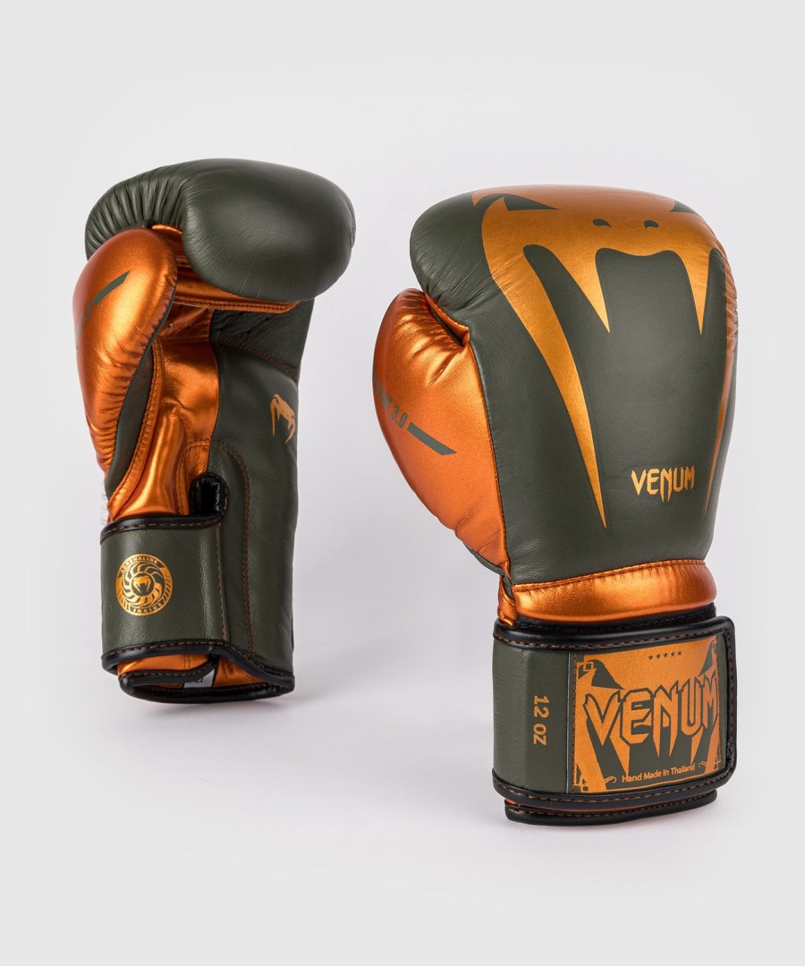 luvas de boxe venum giant 3.0 - cáquibronze - edição especial