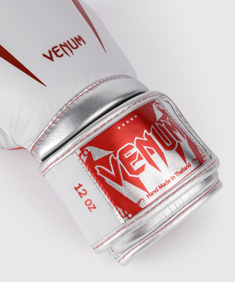 luvas de boxe venum giant 3.0 - vermelhoprateado - edição especial