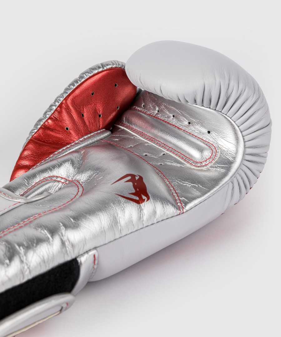 luvas de boxe venum giant 3.0 - vermelhoprateado - edição especial