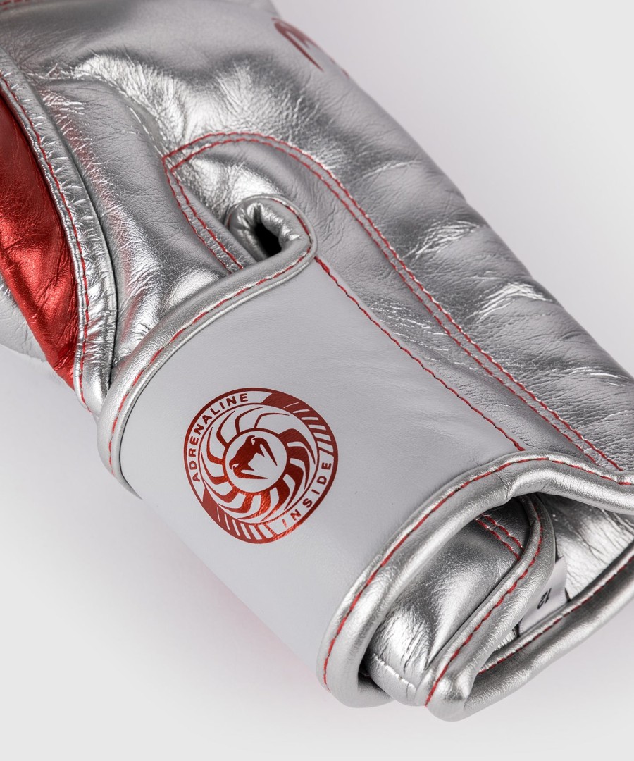 luvas de boxe venum giant 3.0 - vermelhoprateado - edição especial