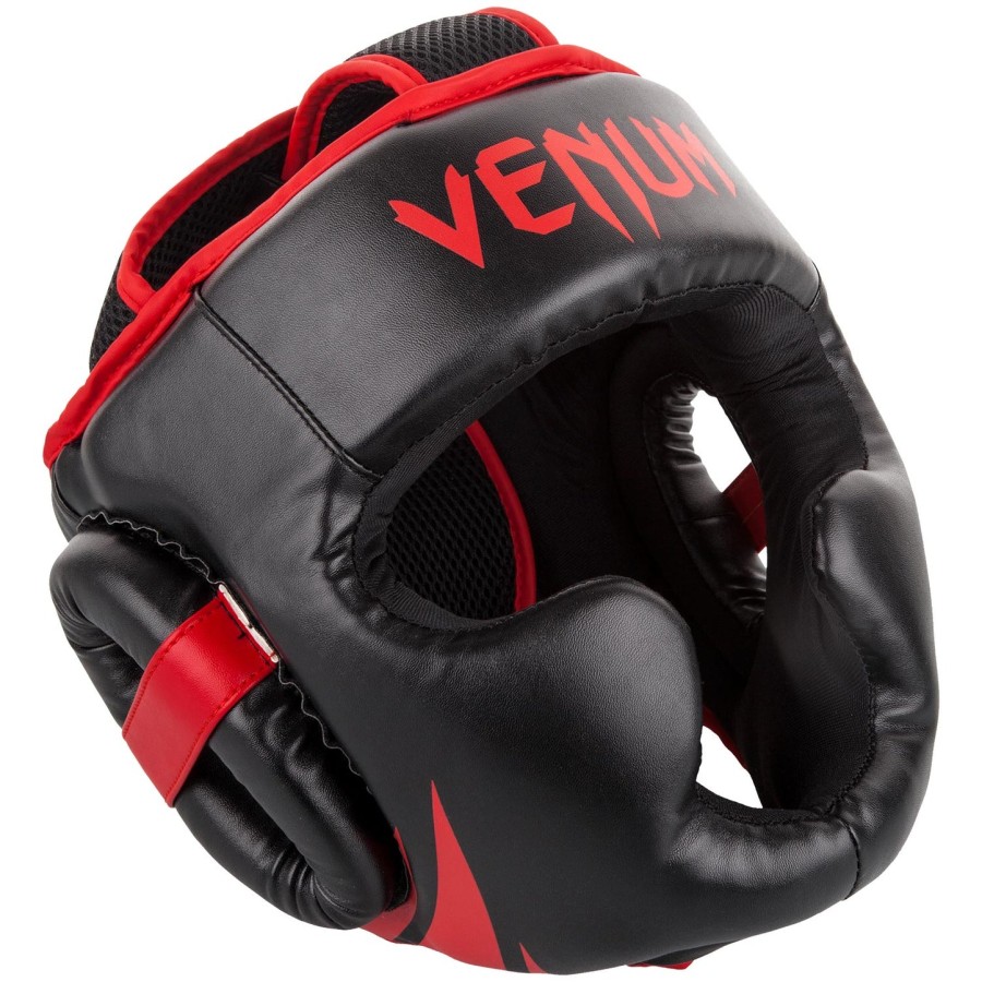 capacete venum challenger 2.0 - pretovermelho