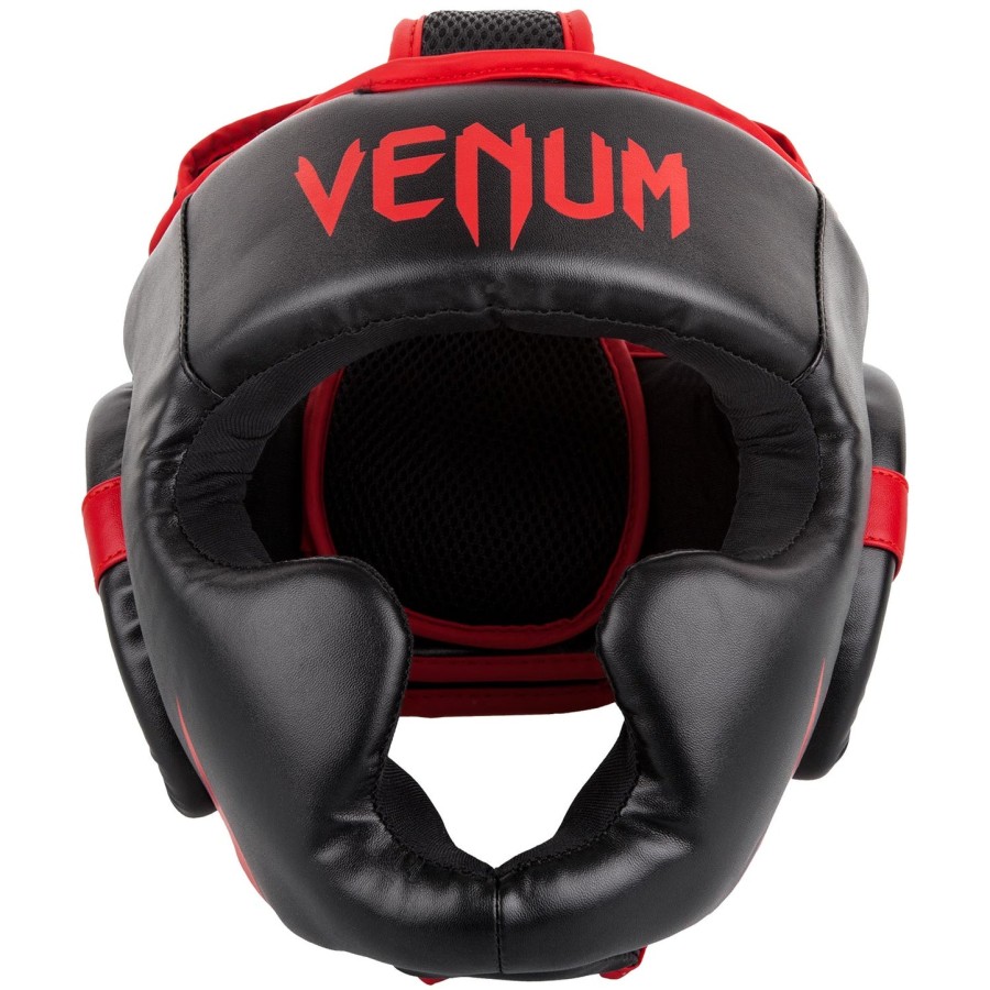 capacete venum challenger 2.0 - pretovermelho