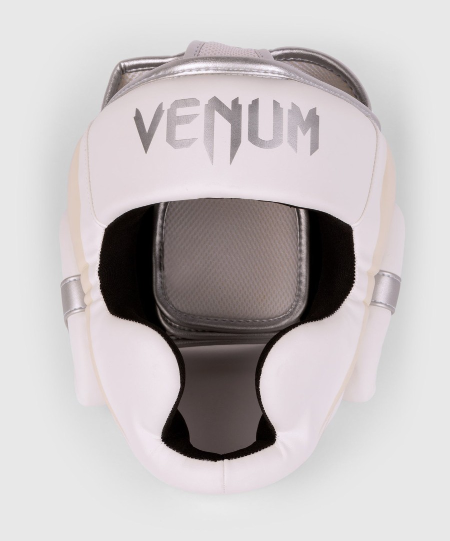capacete venum elite - brancoprateado-rosa