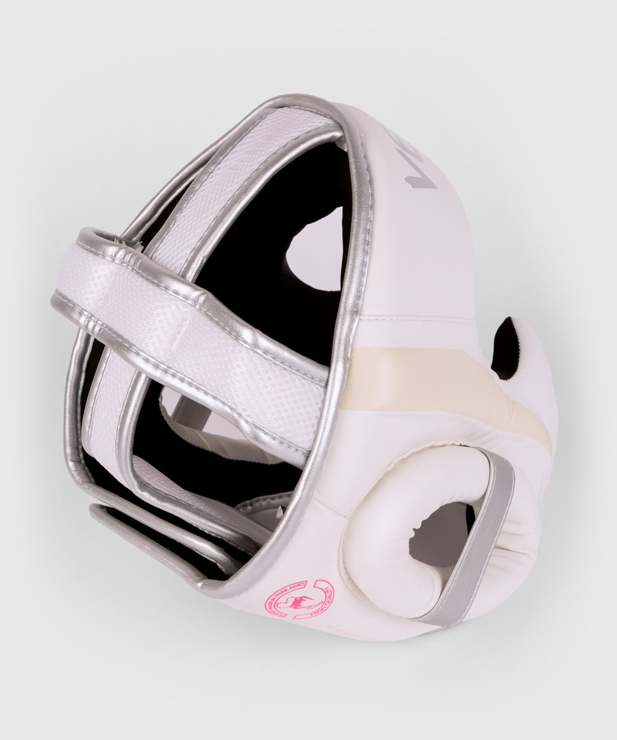 capacete venum elite - brancoprateado-rosa