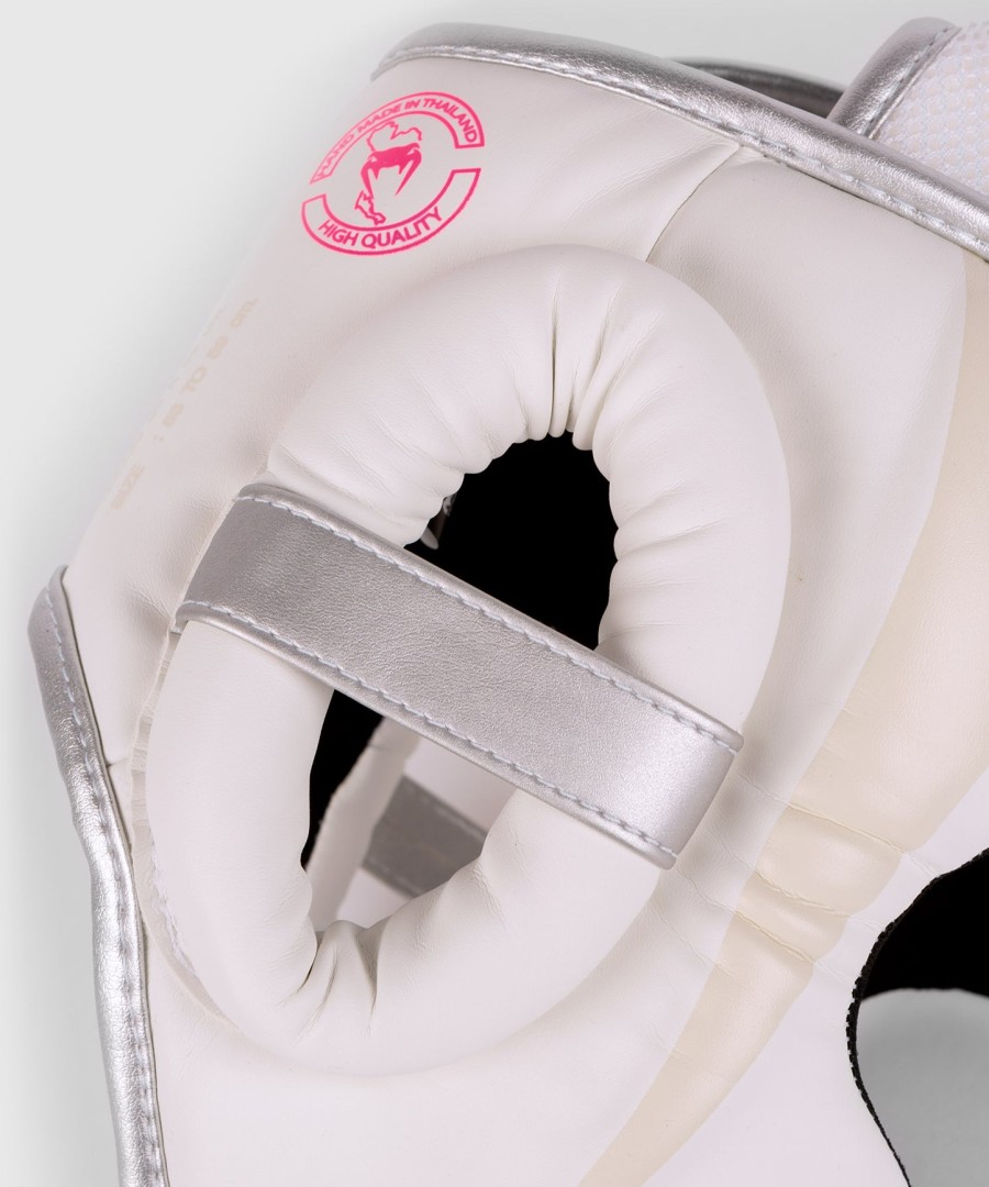 capacete venum elite - brancoprateado-rosa
