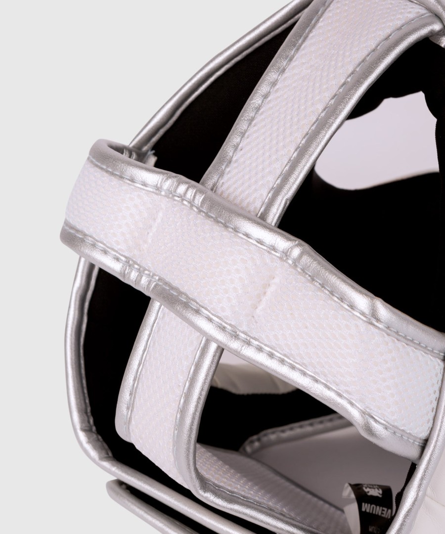 capacete venum elite - brancoprateado-rosa