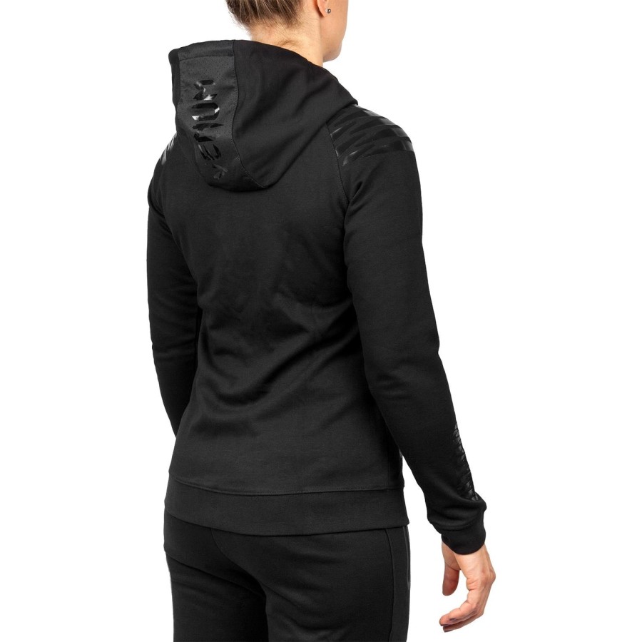 moletom com capuz venum laser - feminino - pretopreto - exclusivo